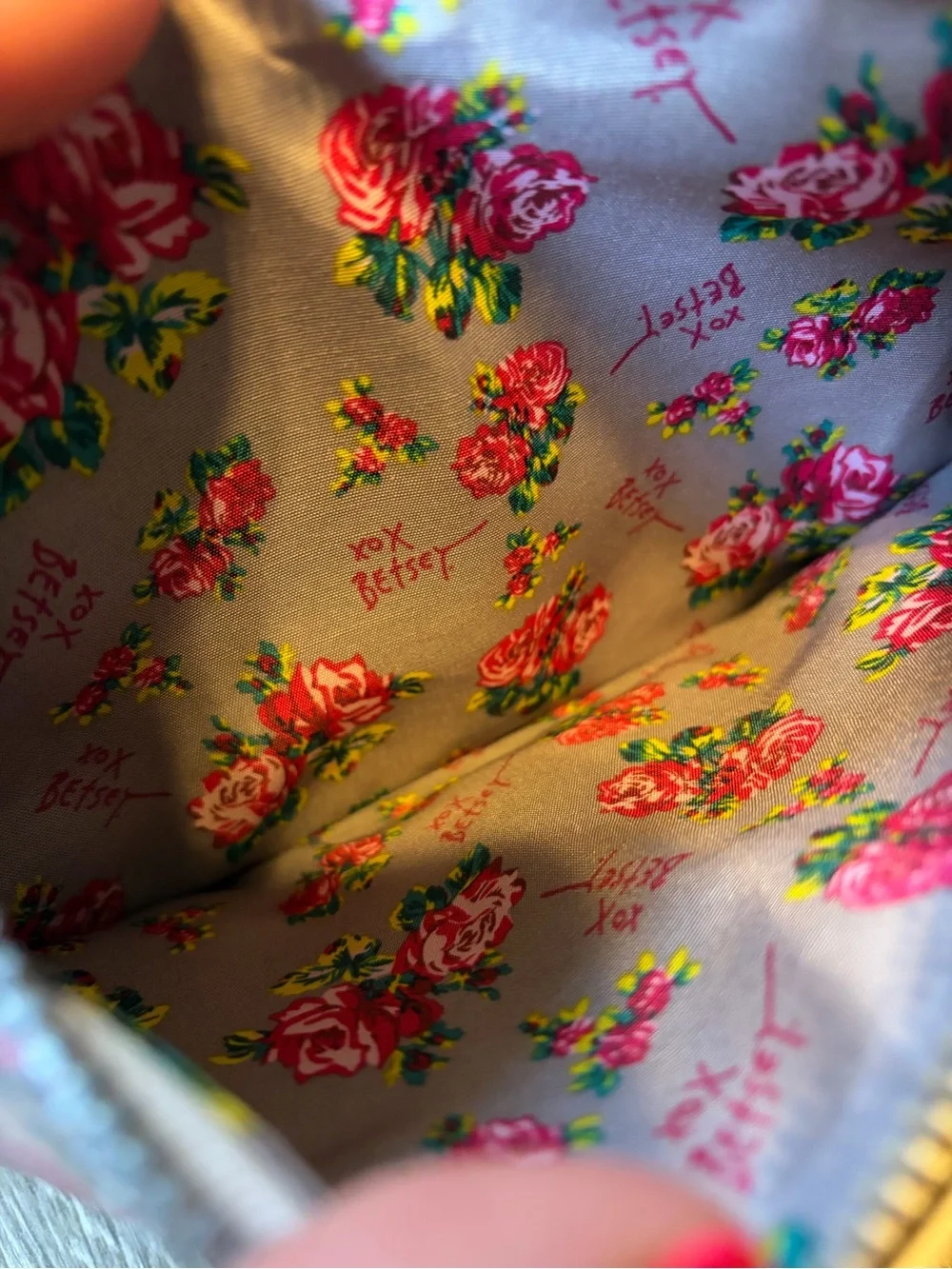 Betsey Johnson Floral Print Wristlet Clutch - Pink Multi
